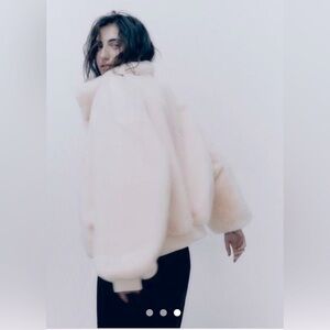 Zara Faux Fur Bomber Jacket - NWT
